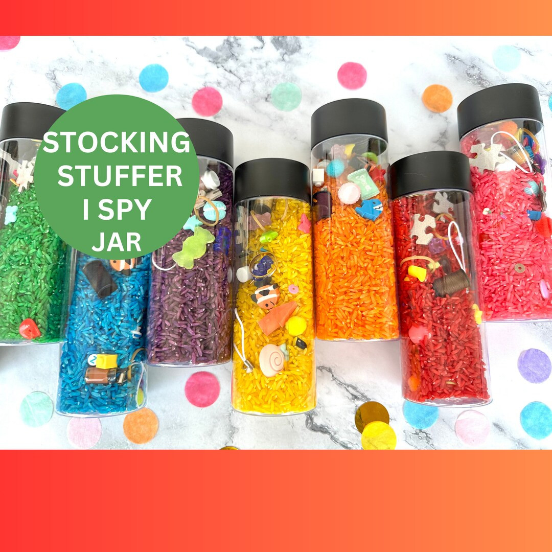Stocking Stuffers, Christmas, Sensory Bottle, I Spy Jar, I Spy Bottle, Calm Down Jar, Kids Travel... | Etsy (US)
