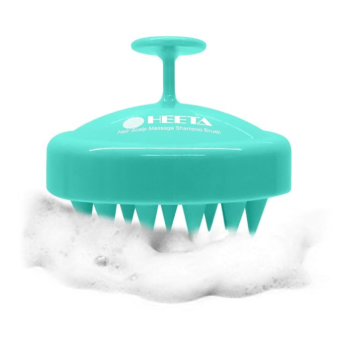 Heeta Hair Scalp Massager, Wet and Dry Shampoo Brush Scalp Massage Brush with Soft Silicone Rubbe... | Amazon (US)