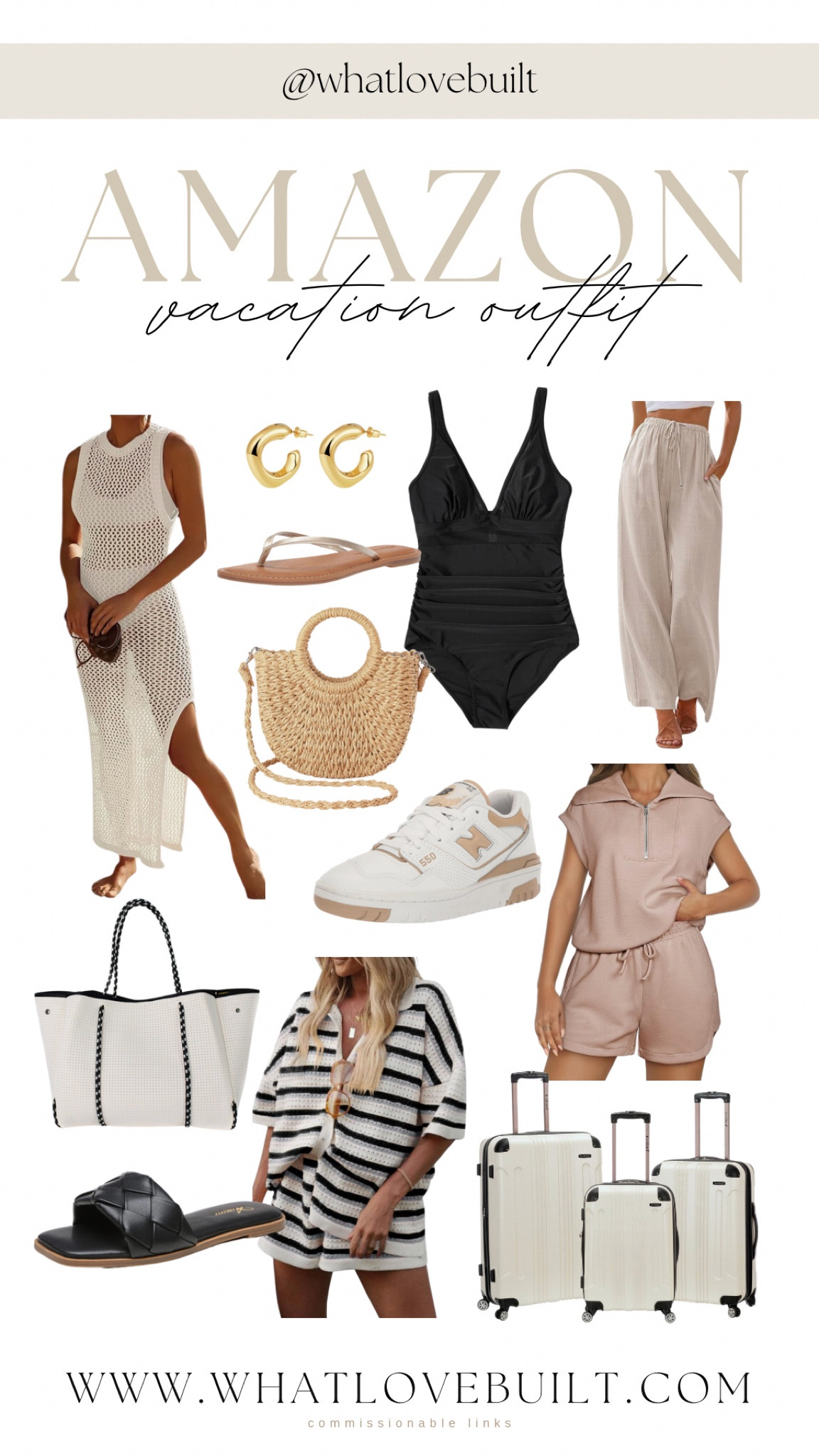 Amazon vacation outfit ideas! Travel in style with these affordable beachwear and airport ootd finds! 

#travel #beach #vacation #pack #whattopack #tropical #trip #vacay #beachtrip #beachvacation #swim #swimsuit #accessories #jewelry #amazon #amazonfind #springbreak #summer #sandals

#LTKfindsunder50 #LTKstyletip #LTKtravel