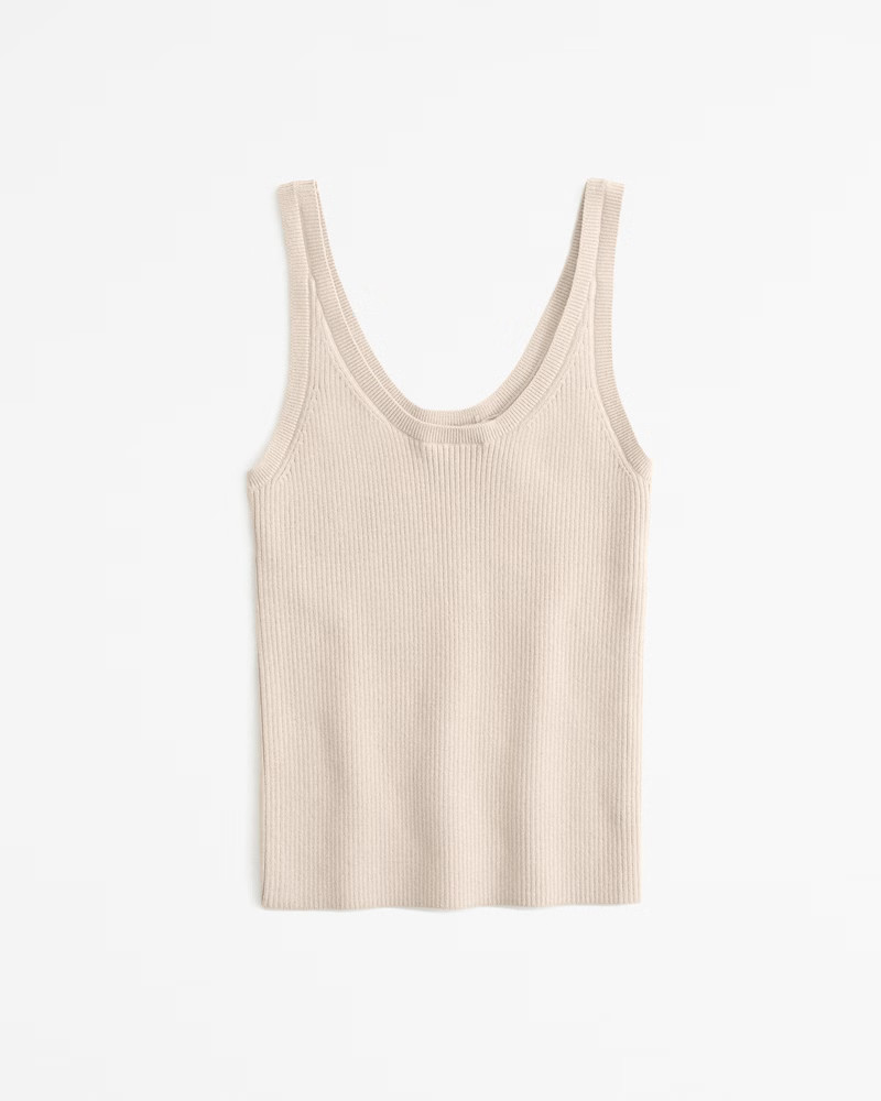 Abercrombie & Fitch Women's Scoopneck Sweater Tank in Brown - Size XS | Abercrombie & Fitch (US)