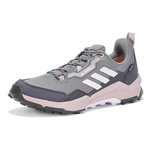 adidas Women's Terrex AX4 Gore-TEX Hiking Sneaker, Grey/Silver/Preloved Fig, 10 | Amazon (US)