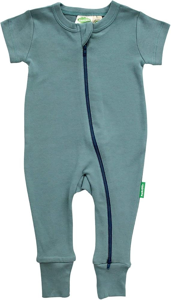 PARADE Essential Basics '2-Way' Zip Romper - Short Sleeve | Amazon (US)