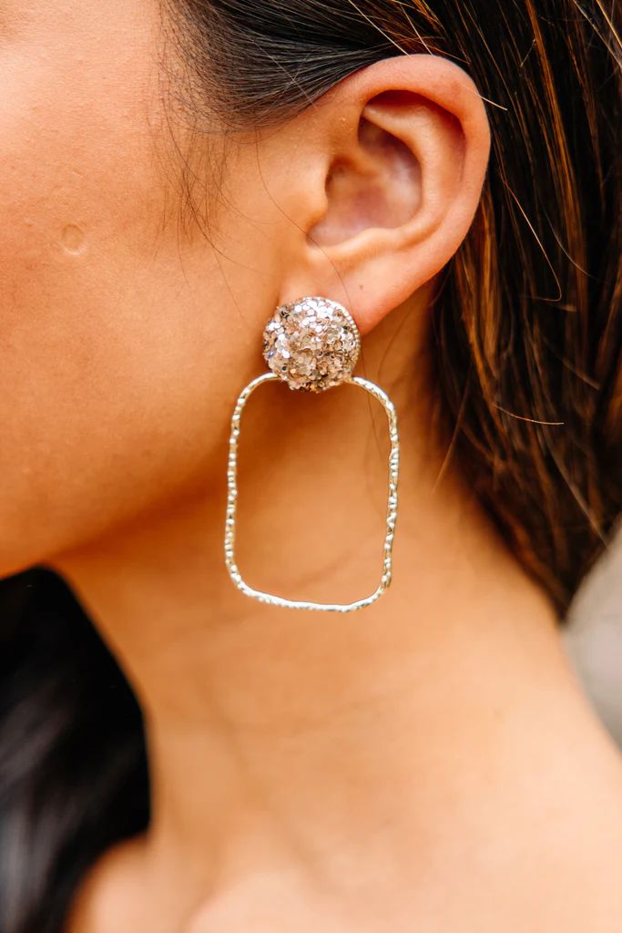 Taylor Shaye Designs: Gold Glitter Hoop Earrings | The Mint Julep Boutique