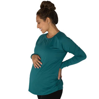 Triangle Cut Out Nursing & Maternity Long Sleeve Shirt | Kindred Bravely