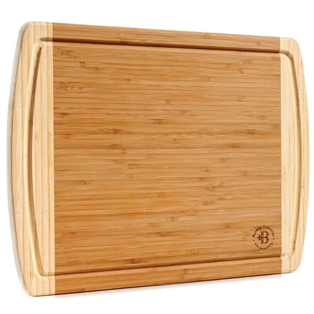 Bambüsi Extra Large Bamboo Cutting Board Kitchen Chopping Board Wooden Cutting Board With Juice Groo | Walmart (US)