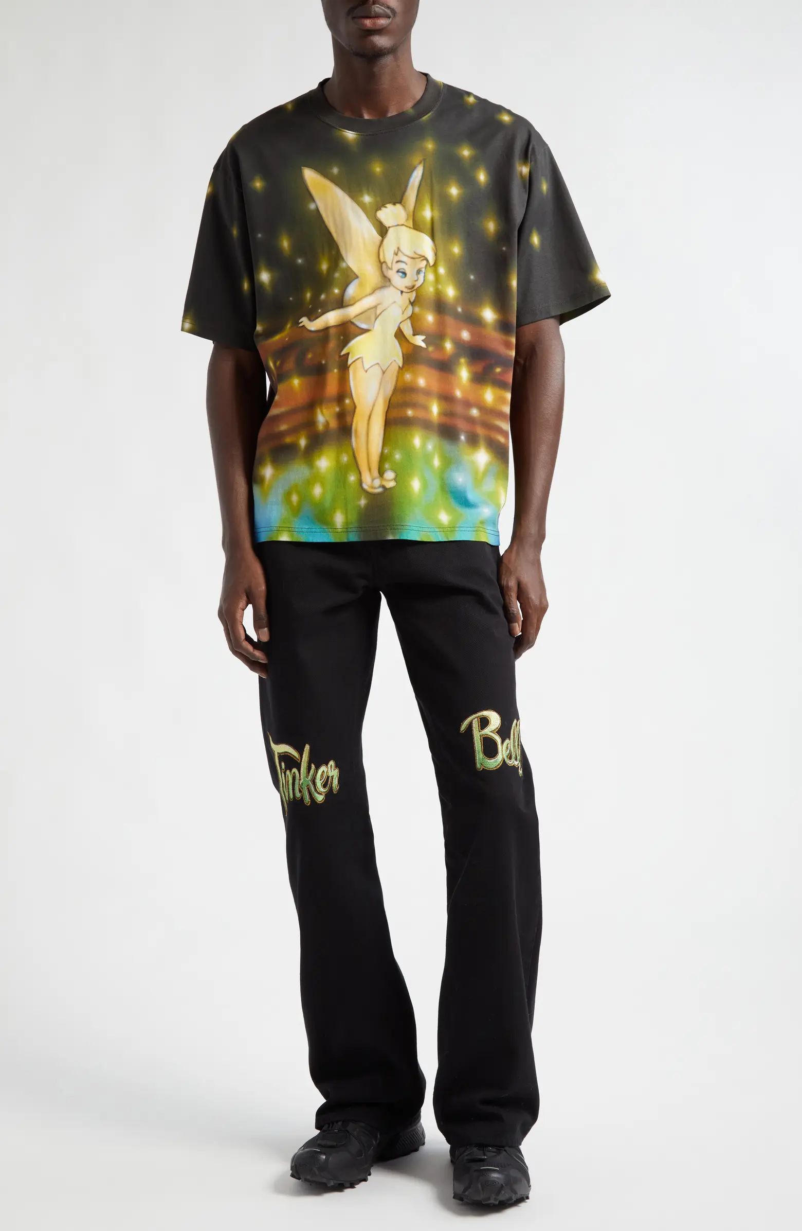 STOCKHOLM SURFBOARD CLUB Airbrush Tinker Bell Organic Cotton Graphic T-Shirt | Nordstrom | Nordstrom