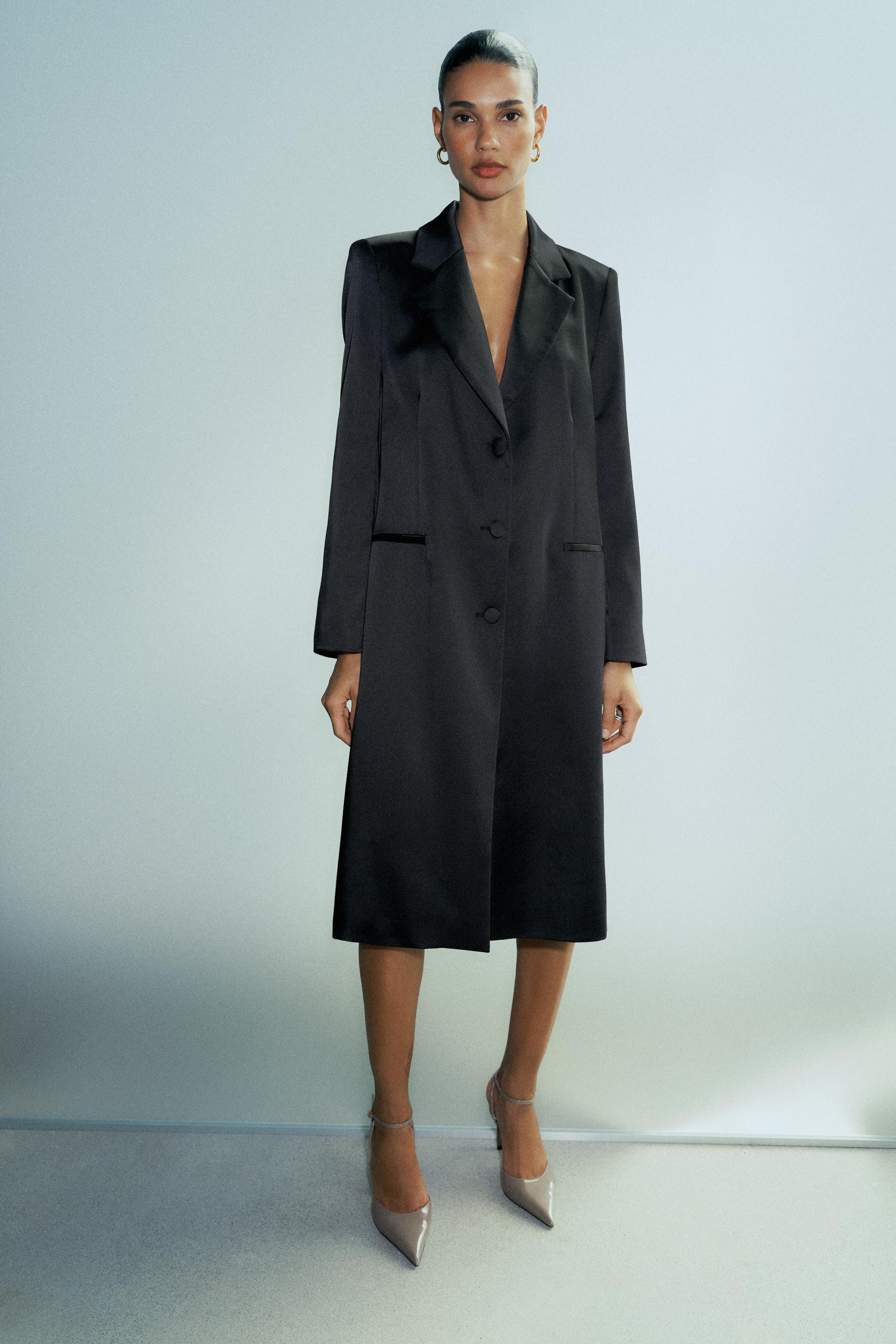 PATENT EFFECT HEELED SHOES | Zara US