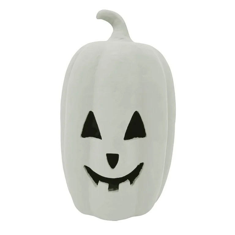 DJJGXAN Paper Mache Jack-o'-Lantern Tabletop Decoration, White, 6.29", Halloween Decorations, Hal... | Walmart (US)