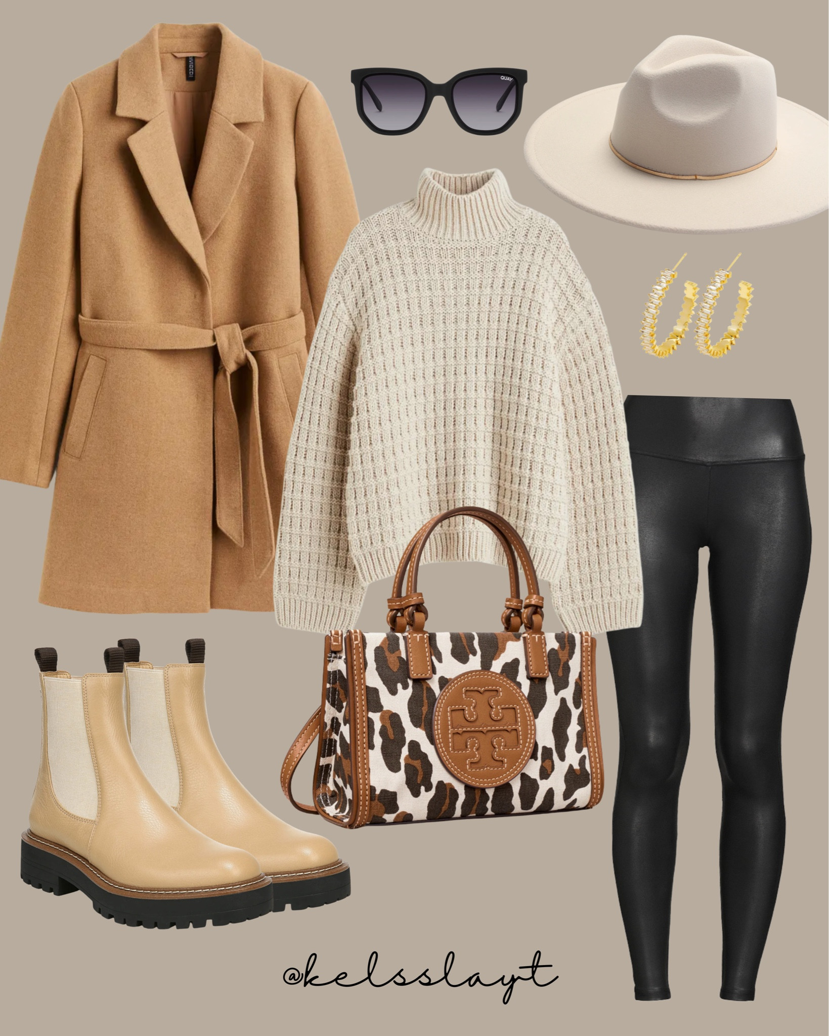 Outfit idea, H&M, tie wrap coat, Chelsea boots, faux leather leggings, turtleneck sweater, nordstrom, Tory Burch bag, time and tru, fall outfit 

#LTKSeasonal #LTKsalealert #LTKshoecrush
