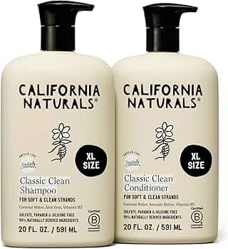 California Naturals Coconut Shampoo & Conditioner Set, Natural, Vegan, Cruelty, Silicone, Paraben... | Amazon (US)
