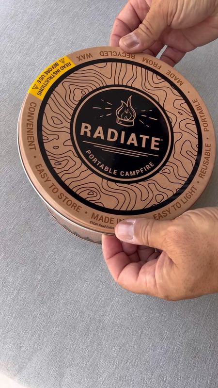 Radiate - XL Outdoor Portable Campfire - 3 to 5 Hours of Burn Time - 8” Reusable Fire Pit for Camping, Smores, Cooking, and Picnics - Recycled Soy Wax 

#LTKFind #LTKtravel #LTKparties