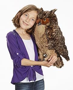 Melissa & Doug Giant Owl - Lifelike Stuffed Animal (17 inches tall) , Brown | Amazon (US)