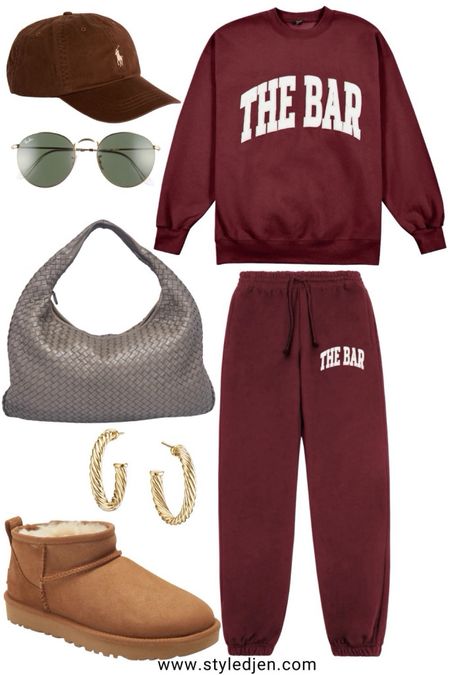 The bar burgundy sweat set. Sweatshirt is a large (it shrinks in the wash) and pants are a small




#LTKstyletip #LTKfindsunder100 #LTKSeasonal