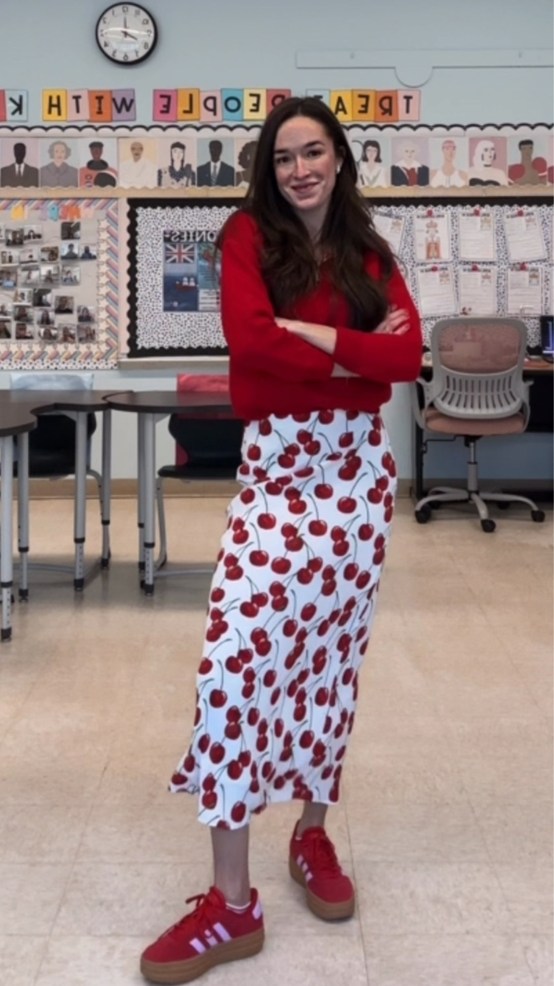 🍒 #teacherootd!

#LTKValentine #LTKgrwm #LTKWorkwear