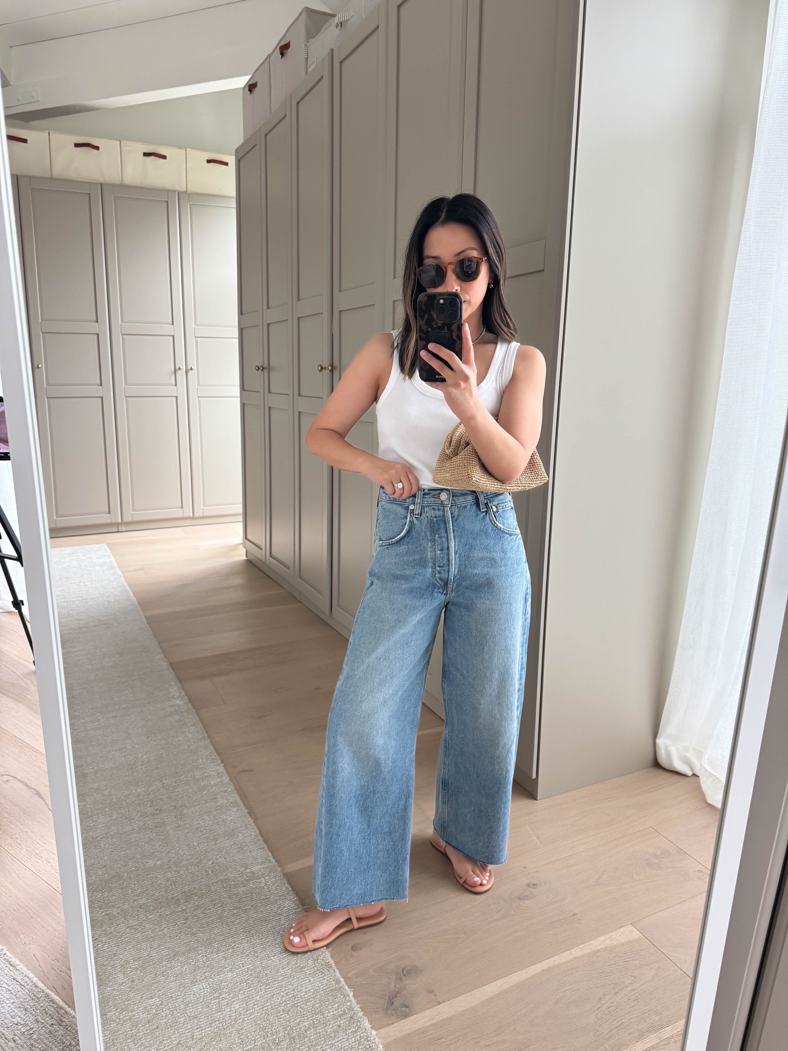 Simple tank girlies- this outfit is for you! This works for so many occasions. This scoop tank is so flattering!

Madewell tank small
Citizens of Humanity Ayla jeans 24 - size down. 
Tkees Phoebe sandals 5
J.crew clutch
Dorsey James necklace 15”
Electric Picks earrings 
Le Specs sunglasses

summer outfits, summer style, petite style

#LTKmomlife #LTKootd #LTKPetite