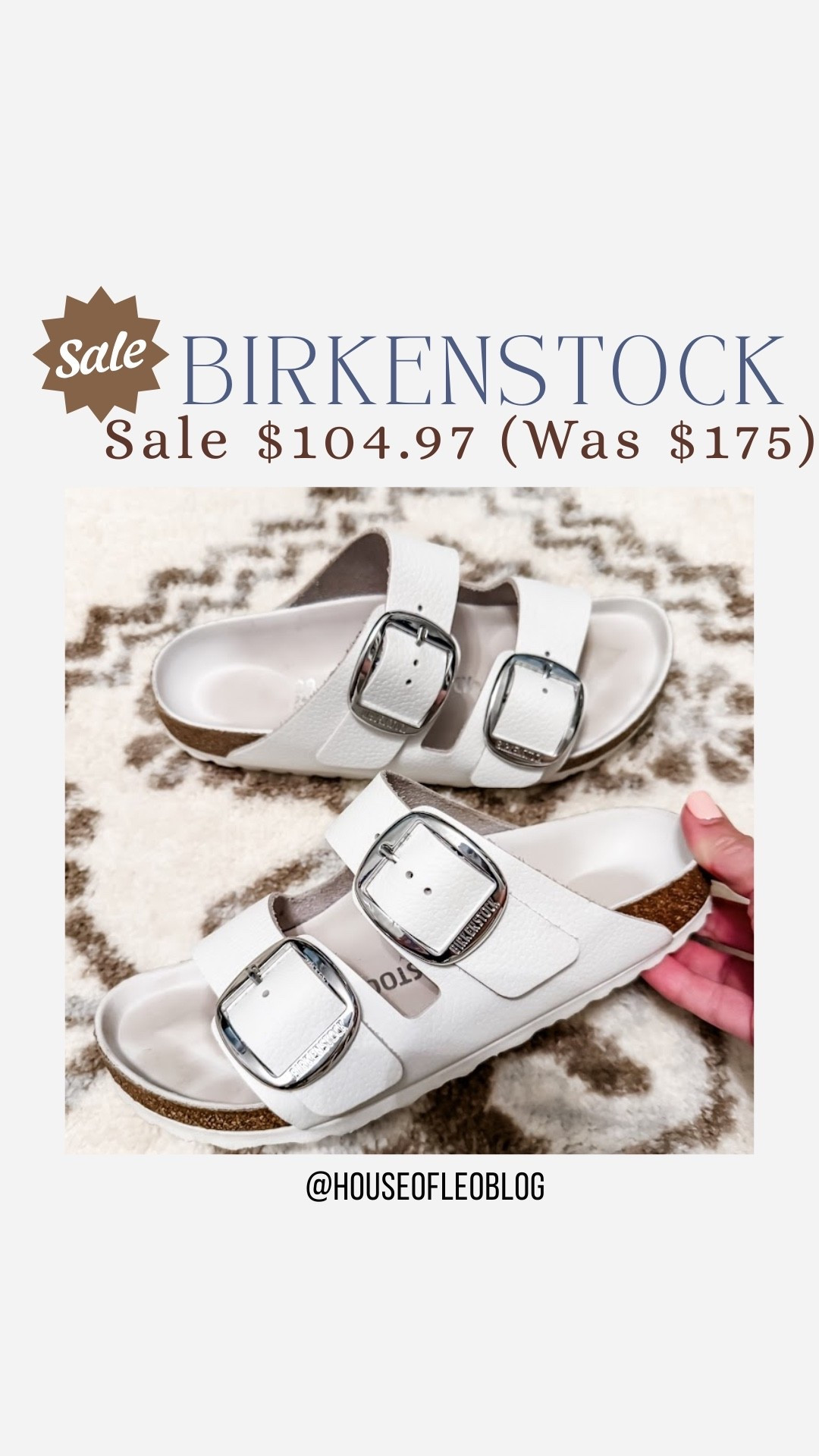 Birkenstocks TTS. White Birkenstock sandals.

#LTKSaleAlert