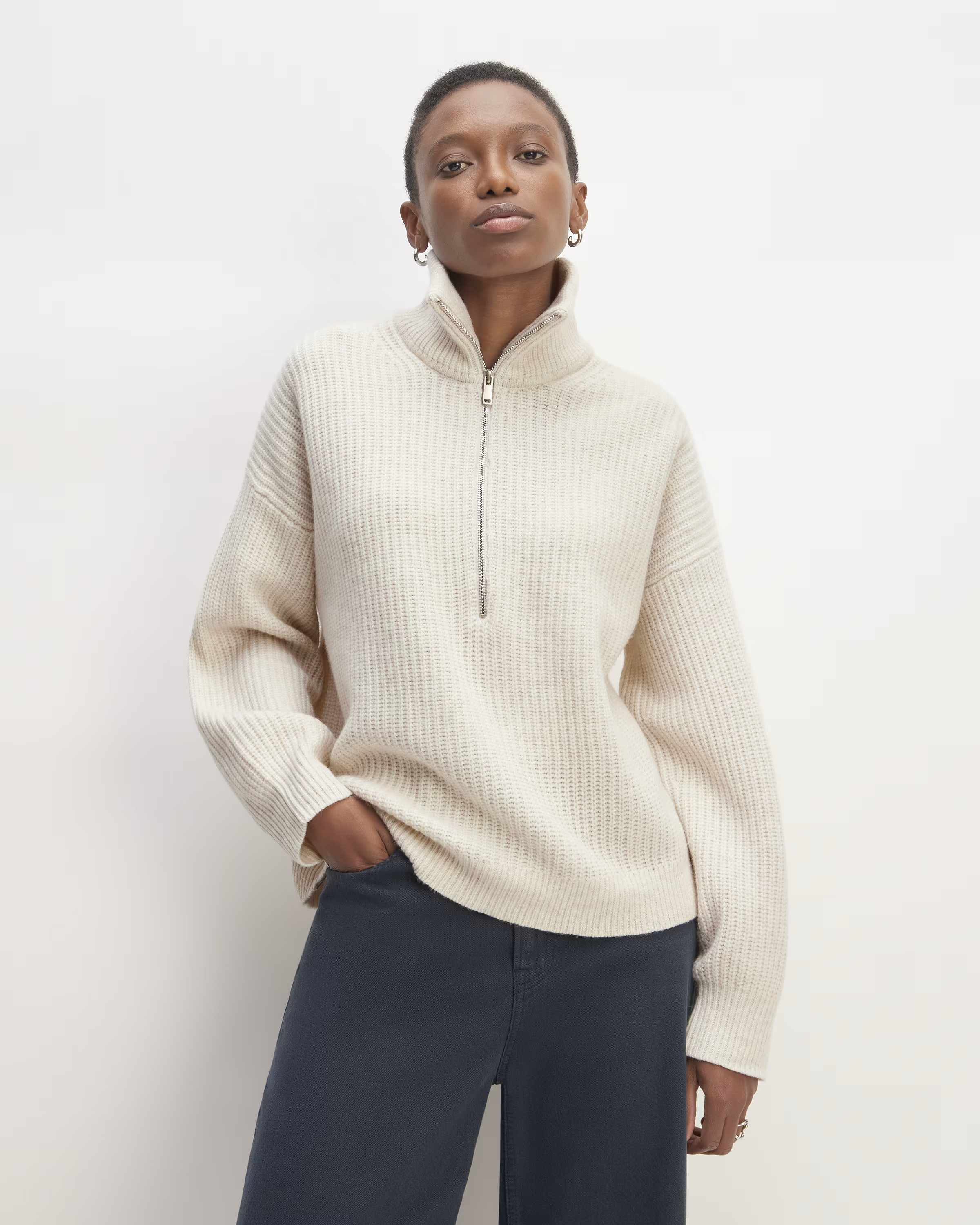 The Felted Merino Half-Zip Sweater | Everlane