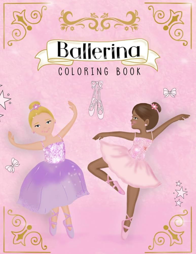 Ballerina Coloring Book: Ballerina Coloring Book for Girls | Ballet Coloring Book | Ballerina Boo... | Amazon (US)