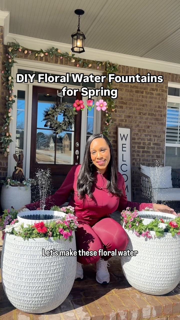 Spring is officially here, and I couldn’t be happier with how these water fountains turned out.☺️🌸🌷

They add such a peaceful touch to my porch and they’re so easy to set up. I promise you don’t need a green thumb for this. This setup will keep your outdoor space feeling serene throughout Spring and Summer.

🌷Comment “Fountain” and I’ll send you everything you need to recreate this!

#spring #springdecor #summerdecor #porchdecor #porch #makingahouseahome #atlantamom #atlantainfluencer #diydecor #diyhomedecor #waterfountain

#LTKHome #LTKSeasonal #LTKFamily
