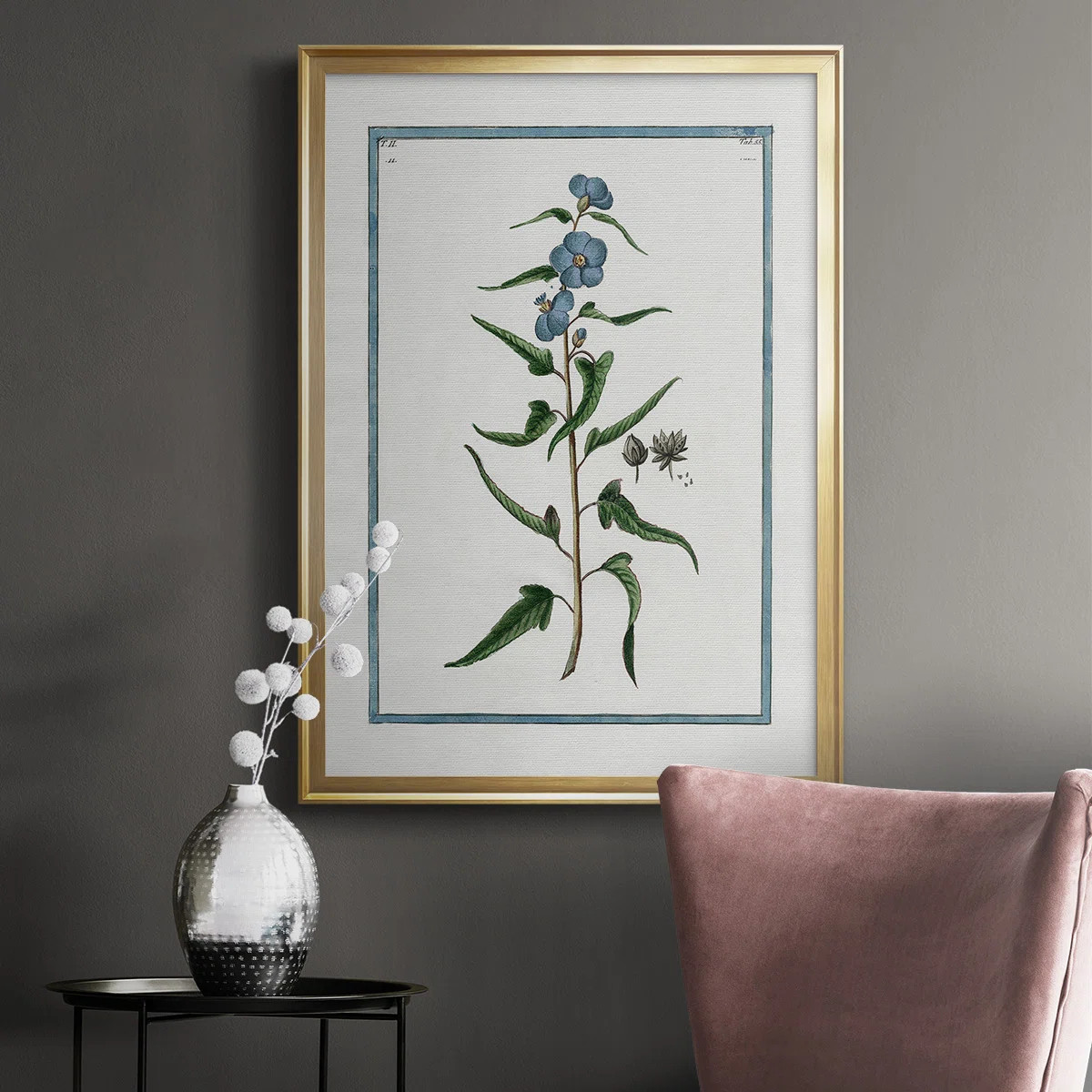 Shabby Elegance Botanical I Premium Framed Print - Ready To Hang | Wayfair North America