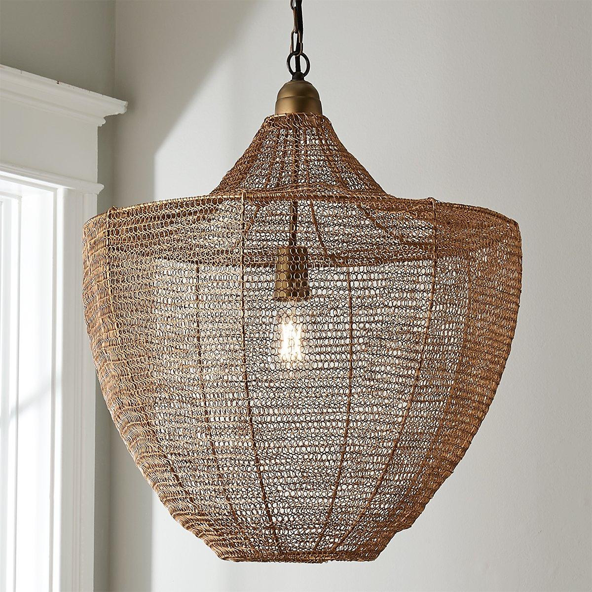 Boho Woven Wire Pendant | Shades of Light