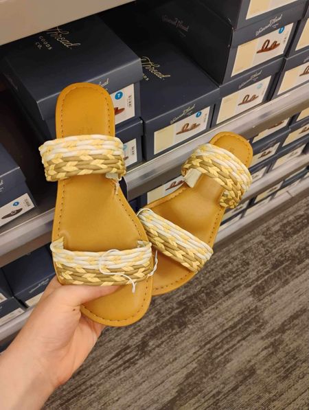$25 sandals 
Comes in two colors  