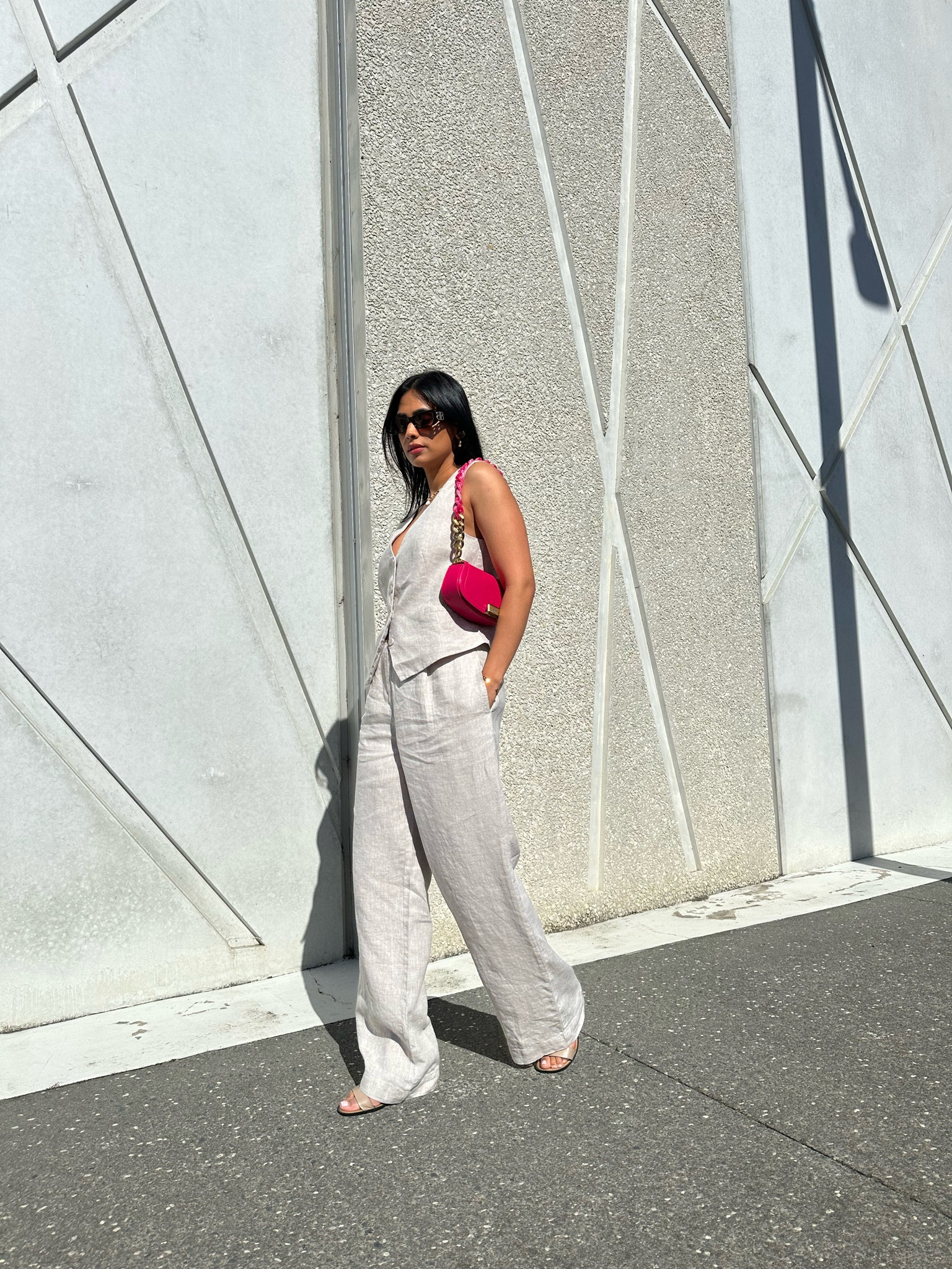 Matching Linen Tailored Vest & Linen Pants. Perfect for upcoming spring and summer season paired with hot pink for hint of color. The set is from @glassons but I have added some dupes here for you ad/gifted 

#LTKFind 

#LTKSeasonal #LTKaustralia