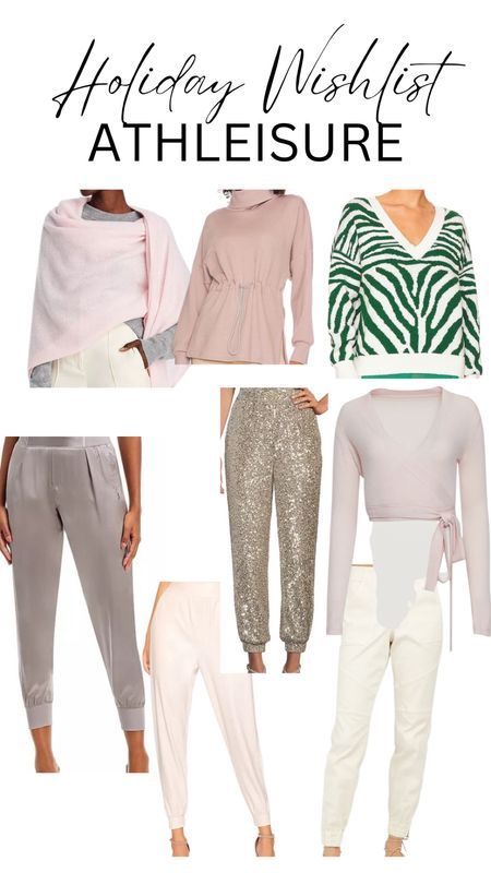 Relax in style with these cozy athleisure wear pieces. Shawls to sweaters, sweatshirts & great joggers to look casual chic this holiday.

#LTKHoliday #LTKGiftGuide