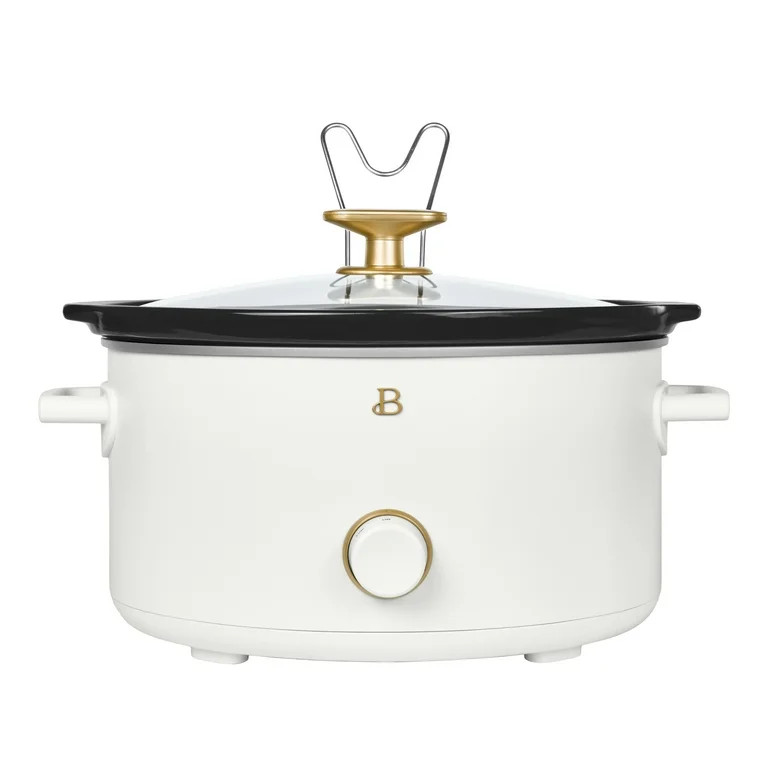 Beautiful 8 Qt Manual Slow Cooker, White Icing by Drew Barrymore | Walmart (US)
