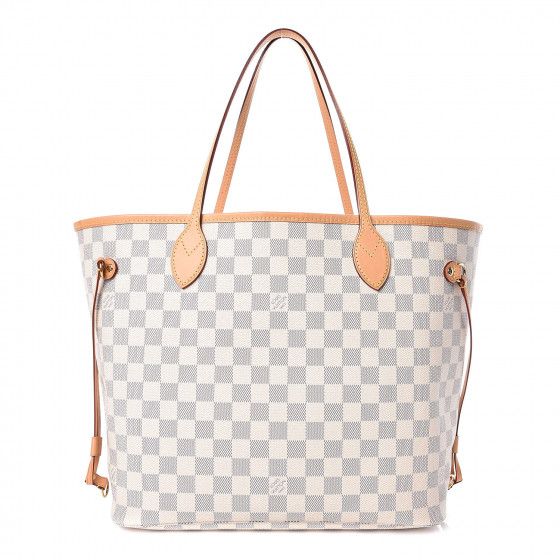 LOUIS VUITTON Damier Azur Neo Neverfull MM Rose Ballerine | Fashionphile