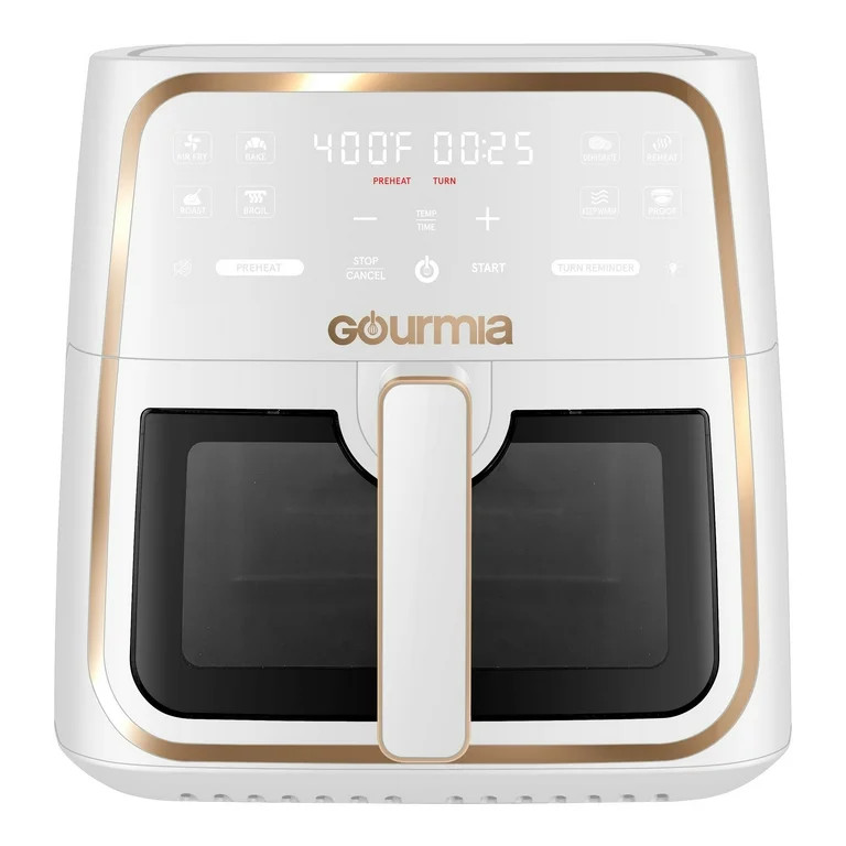 Gourmia 8 Qt Air Fryer, 8 Presets with Digital Display, FryForce 360° Technology, Easy View Wind... | Walmart (US)