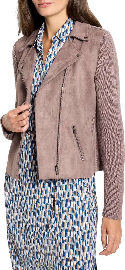 NIC+ZOE Mixed Media Moto Jacket | Nordstrom | Nordstrom