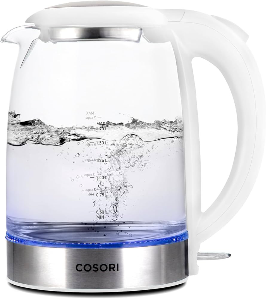 COSORI Electric Kettle, Tea Kettle Pot, 1.7L/1500W, Stainless Steel Inner Lid & Filter, Hot Water... | Amazon (US)