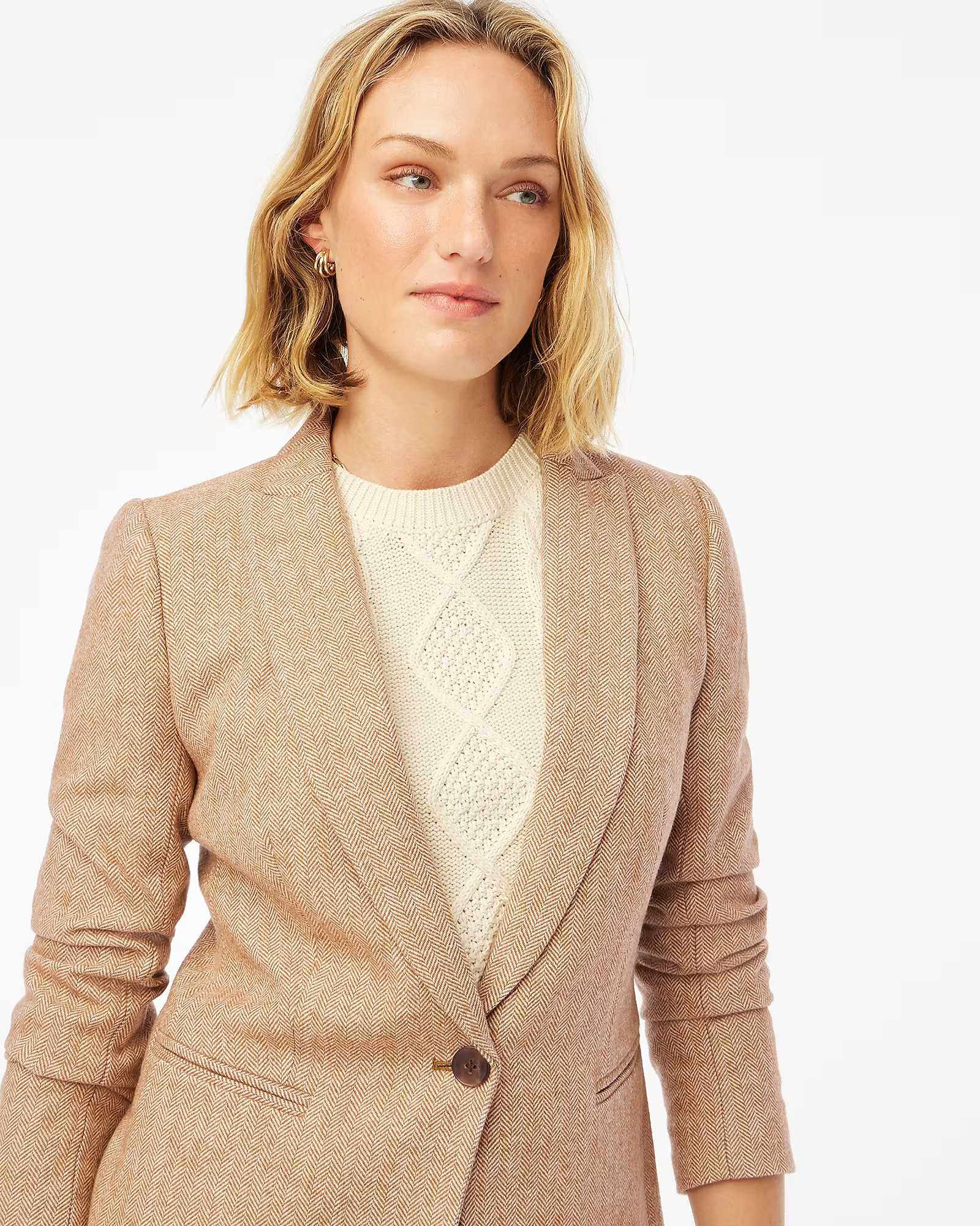 Herringbone wool-blend Holland blazer | J.Crew Factory