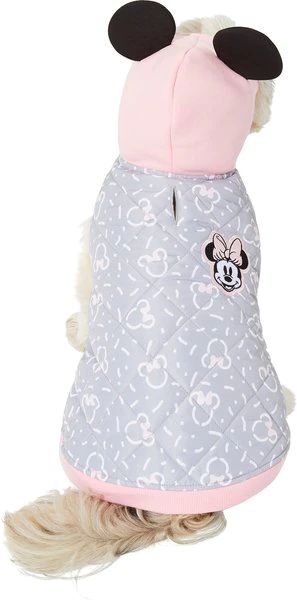 DISNEY Minnie Mouse Quilted Puffer Dog & Cat Coat, Medium - Chewy.com | Chewy.com