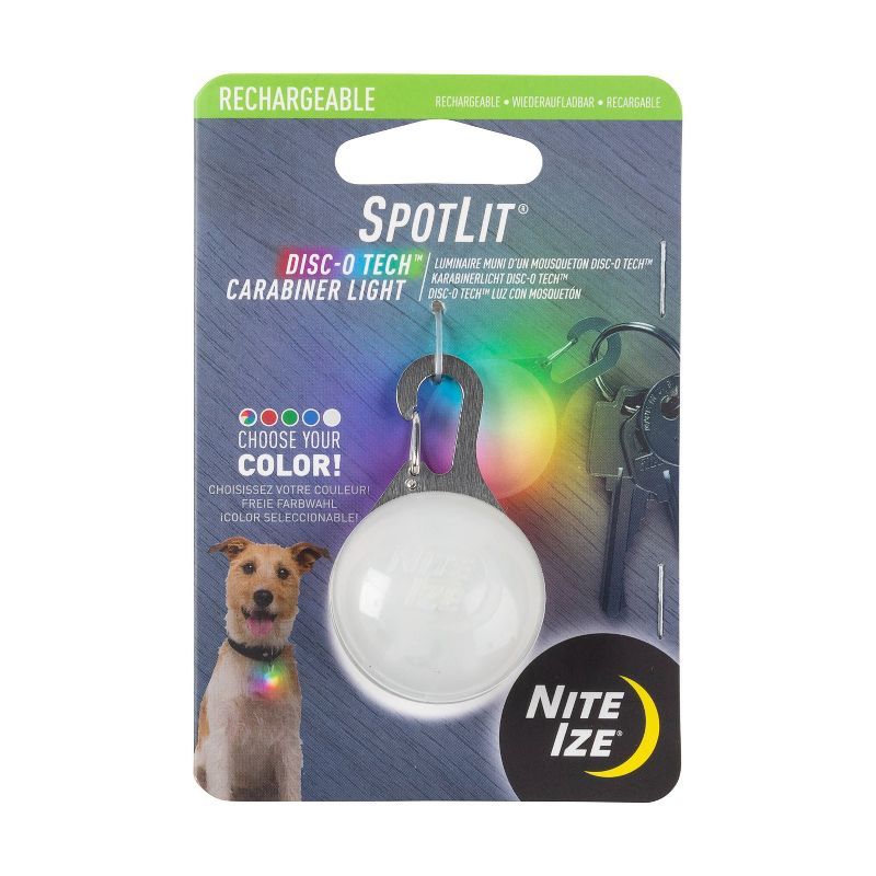 Nite Ize SpotLit Rechargeable Carabiner Light Disc-O Dog Collar | Target