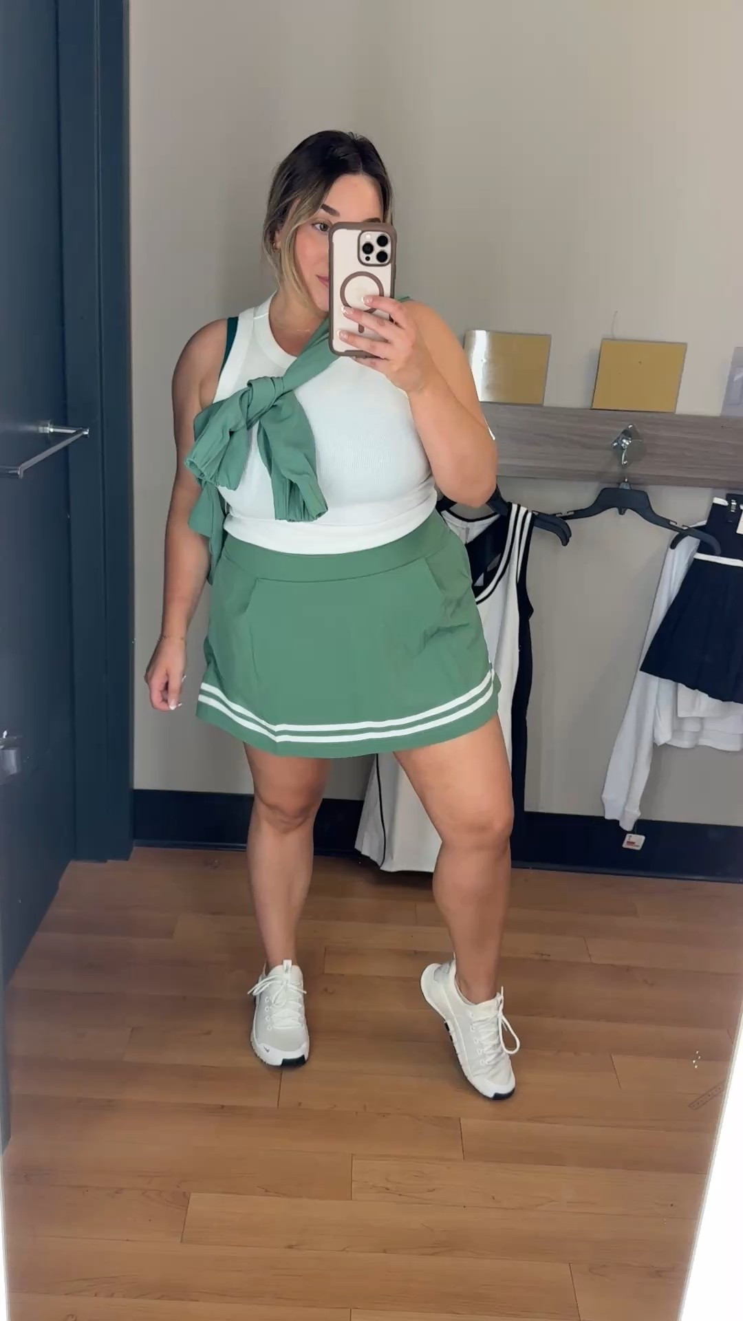 US Open Golf fits! Wearing size 12 skirt, large pullover! 

#LTKSummerEdit #LTKActive #LTKMidsize