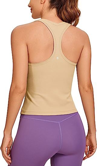 CRZ YOGA Butterluxe Racerback Workout Tank Tops for Women Sleeveless Gym Tops Athletic Yoga Shirt... | Amazon (US)