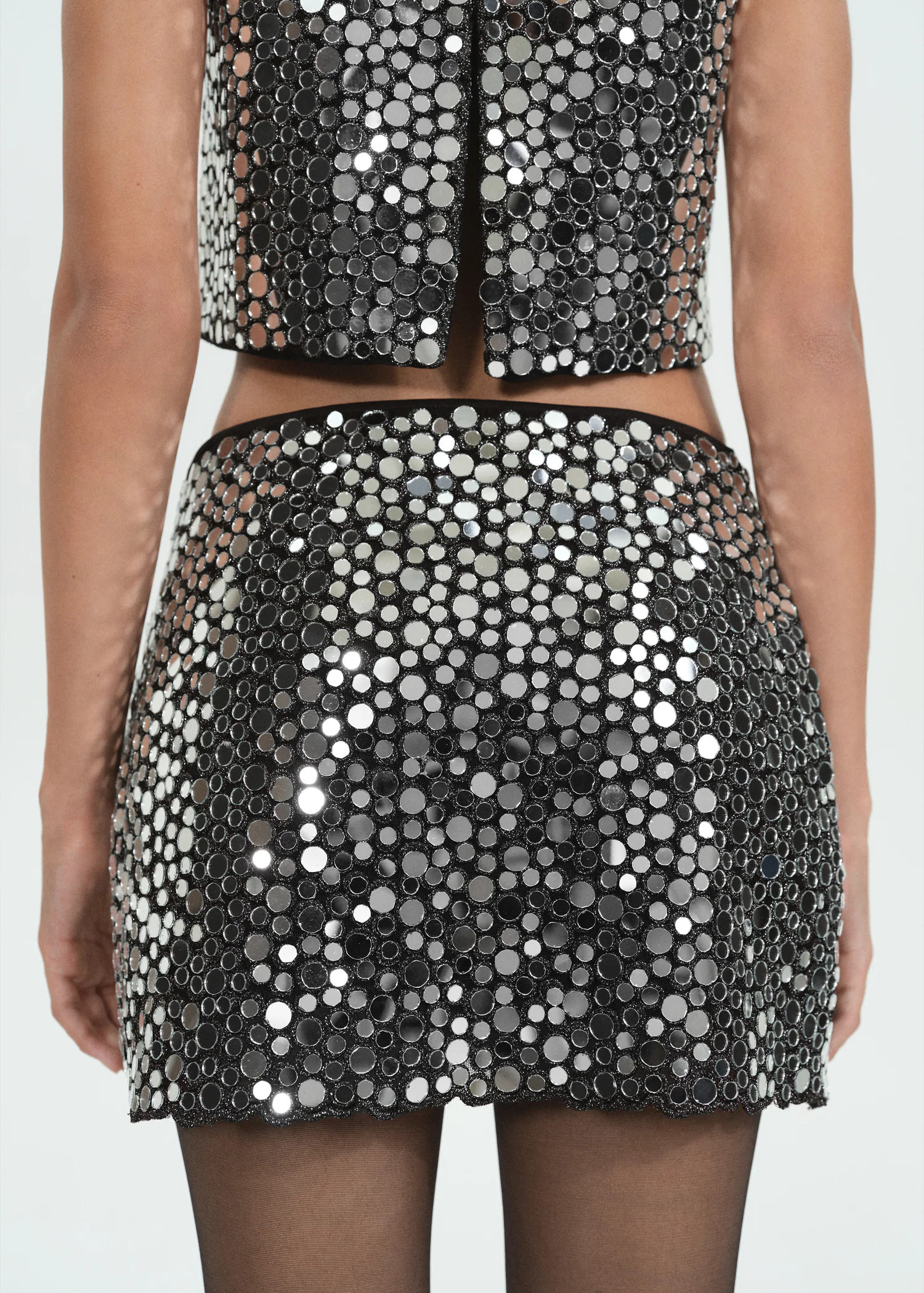 Crystal miniskirt - Women | MANGO USA | Mango (US/MX/AU)