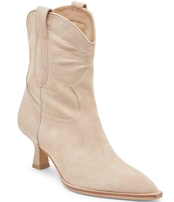 Angel Suede Western Inspired Booties | Dillard's