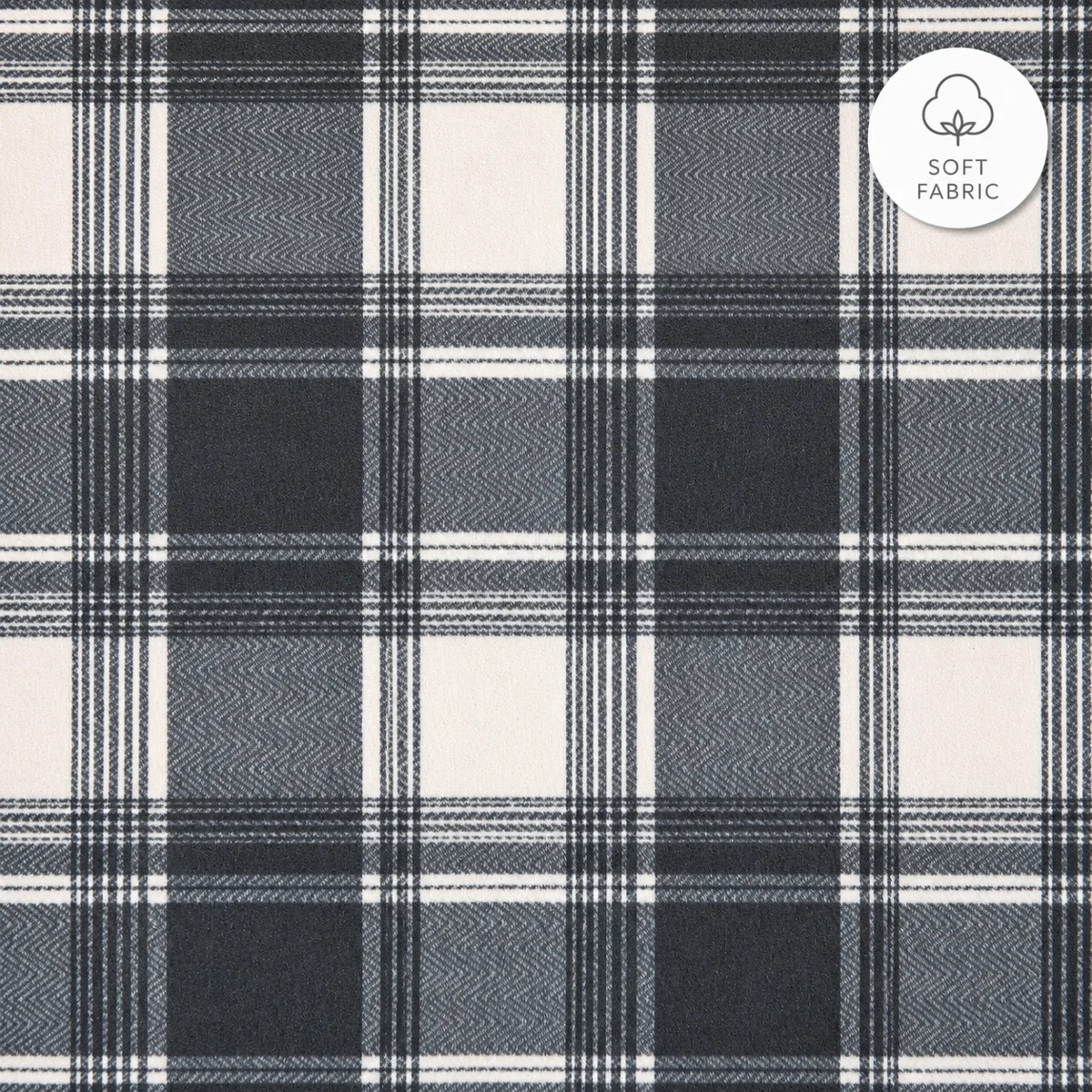 Modern Farmhouse Upholstered Platform Bed with Plaid Headboard and Lift Storage, Queen, Black And... | Wayfair North America