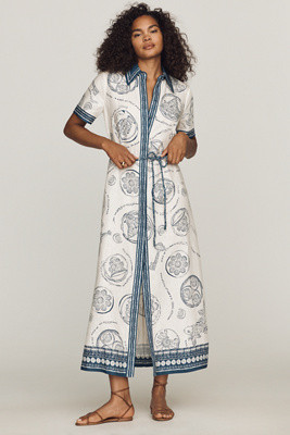 AL\u00c9MAIS Lucky Linen Belted Maxi Dress | Anthropologie (US)