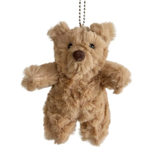 vaxvvik Plush Bear Keychain, 8 Inch Stuffed Animal Bag Charm, Soft Brown | Amazon (US)