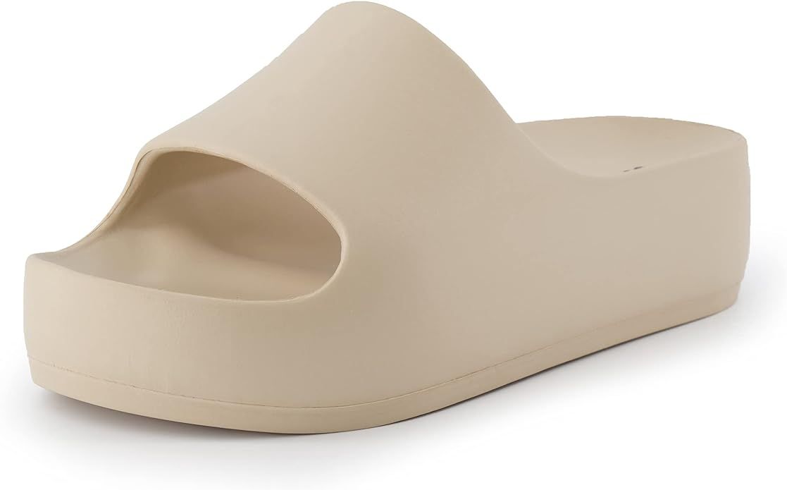CUSHIONAIRE Women's Ninja platform slide sandal with +Comfort | Amazon (US)