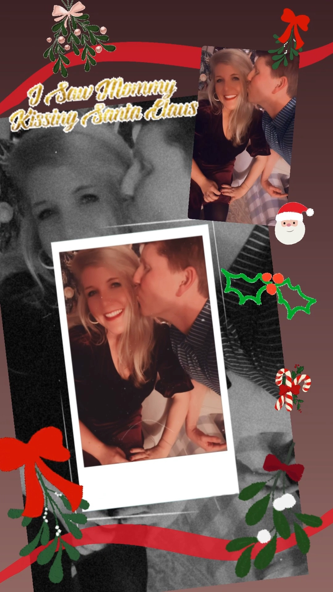 I saw mommy kissing Santa Claus 🎅🏻🤭😘🎁