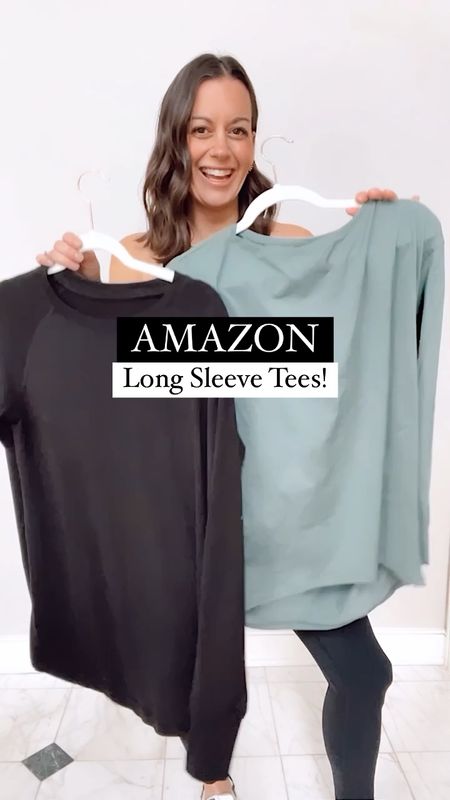 Amazon long sleeve tees! Both run true to size - wearing a small. Lululemon dupe, lululemon lookalike, free people dupe, amazon leggings run true to size 

#competition

#LTKunder50 #LTKfit #LTKFind
