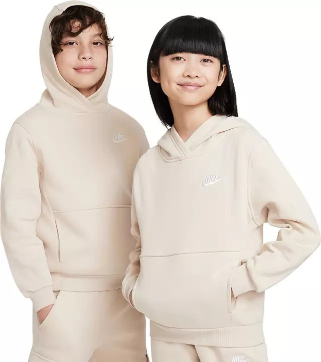 Nike All Kids Fit Sportswear Club Fleece Hoodie | Dick's Sporting Goods | Dick's Sporting Goods