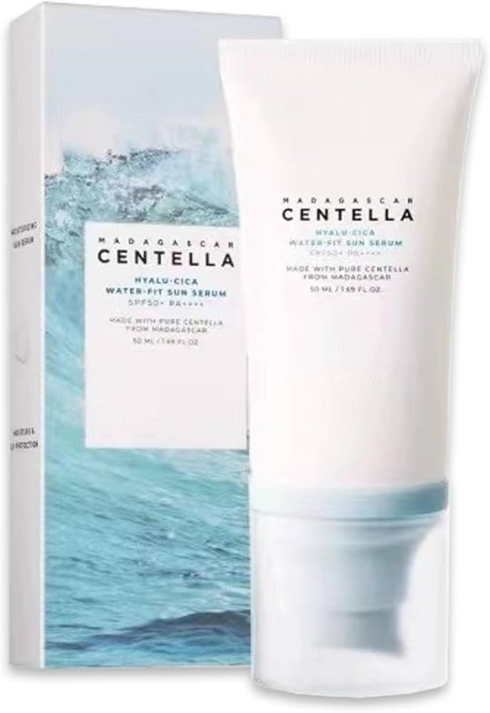 Centella Sunscreen, Madagascar Centella Sunscreen, Water-Fit Sun Serum SPF50+ PA++++, No Sticky R... | Amazon (US)