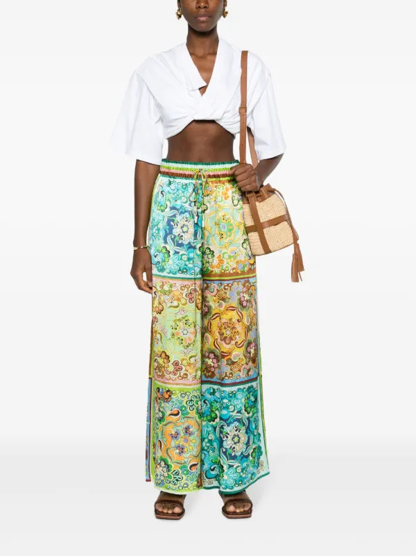 ALEMAIS Dreamer wide-leg Trousers - Farfetch | Farfetch Global