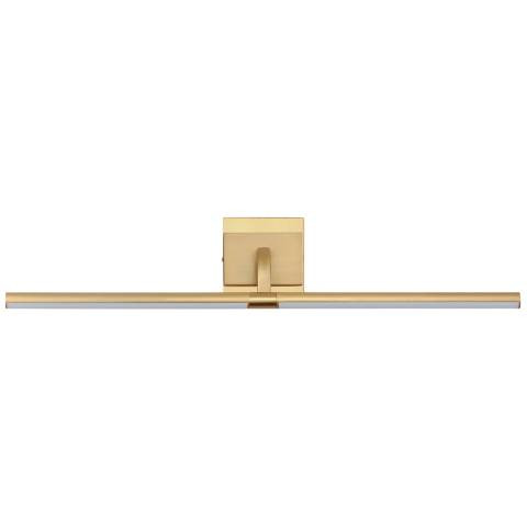 Mona 30 1/2"W Burnished Gold Direct Wire LED Picture Light - #781V1 | Lamps Plus | Lamps Plus